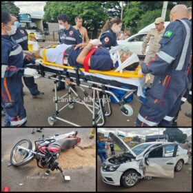 Motociclista sofre ferimentos graves após acidente no Contorno Sul de Maringá Foto 1 Fotos de Motociclista sofre ferimentos graves após acidente no Contorno Sul de Maringá