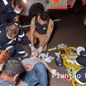 Fotos de Motociclista sofre ferimentos graves após bater em carro capotado na rodovia PR-323 em Paiçandu 