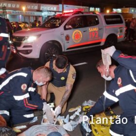 Fotos de Motociclista sofre ferimentos graves após bater em carro capotado na rodovia PR-323 em Paiçandu 