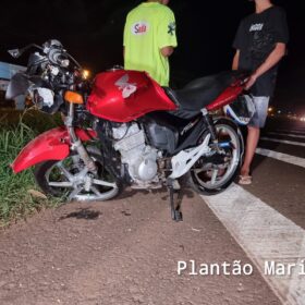 Fotos de Motociclista sofre ferimentos graves após bater em carro capotado na rodovia PR-323 em Paiçandu 