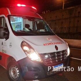 Fotos de Motociclista sofre ferimentos graves após bater na traseira de caminhão em Maringá