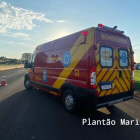 Fotos de Pedestre é intubada após ser atropelada na rodovia PR-323