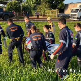 Fotos de Pedestre é intubada após ser atropelada na rodovia PR-323