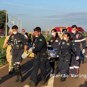 Fotos de Pedestre é intubada após ser atropelada na rodovia PR-323