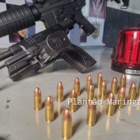 Fotos de Polícia apreende fuzil e pistola com integrantes do grupo piratas do asfalto em Maringá 