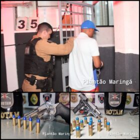 Fotos de Polícia Militar prende dupla armada e evita possível homicídio em Maringá