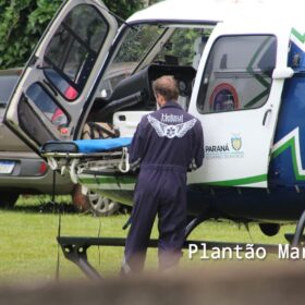 Fotos de Três pessoas foram baleadas durante uma partida de futebol em Maringá