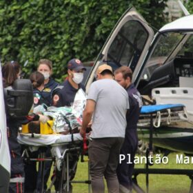 Fotos de Três pessoas foram baleadas durante uma partida de futebol em Maringá