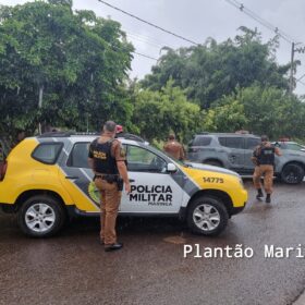 Fotos de Três pessoas foram baleadas durante uma partida de futebol em Maringá