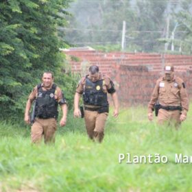 Fotos de Três pessoas foram baleadas durante uma partida de futebol em Maringá