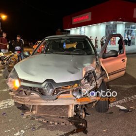 Fotos de Câmera registra acidente que deixou motoboy em estado grave em Maringá