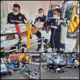 Fotos de Carro avança preferencial e deixa mulher em estado gravíssimo em Maringá