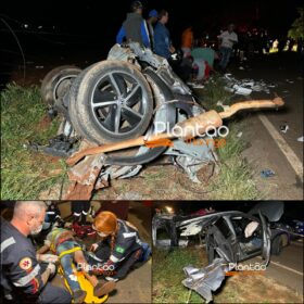 Fotos de Cigarreiro em fuga da polícia provoca acidente e deixa três pessoas com ferimentos graves 