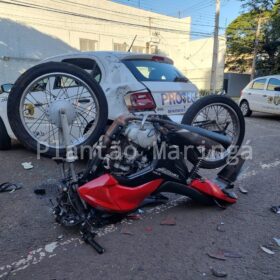 Fotos de Dupla sofre acidente durante fuga da Polícia Militar após assalto em Maringá