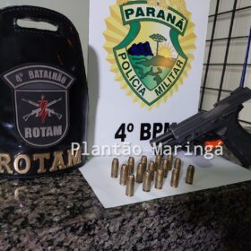 Fotos de Homem ameaçado de morte é preso com arma furtada de policial durante blitz em Sarandi 