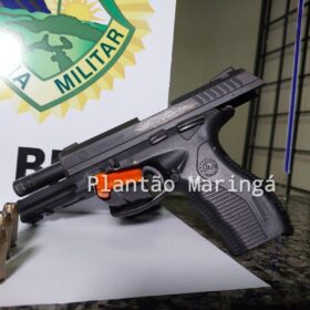 Fotos de Homem ameaçado de morte é preso com arma furtada de policial durante blitz em Sarandi 