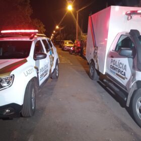 Fotos de Homem é executado a tiros na frente da família em Mandaguaçu