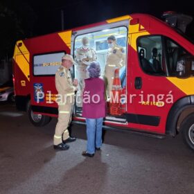 Fotos de Idosa de 72 anos é ferida durante roubo em ponto de ônibus em Maringá