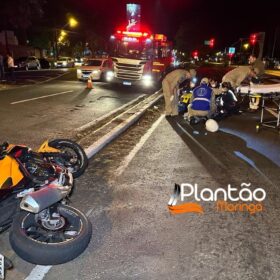 Fotos de Motociclista de 31 anos é intubado após colisão com outra moto em Maringá