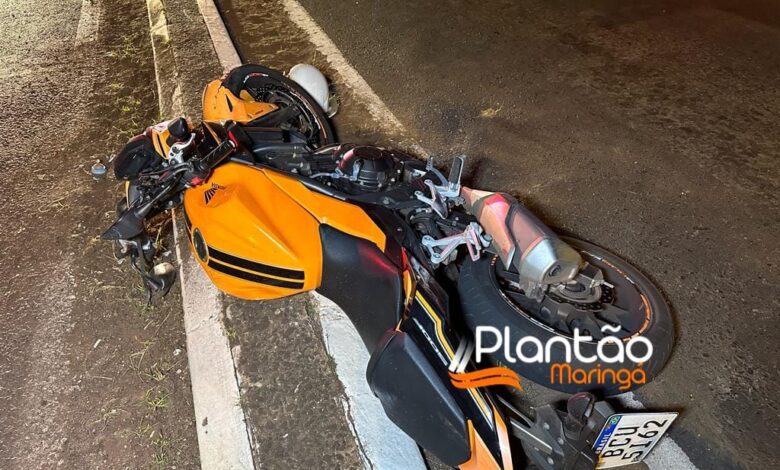 Fotos de Motociclista de 31 anos é intubado após colisão com outra moto em Maringá