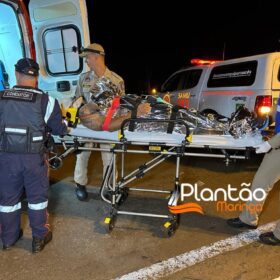 Fotos de Motociclista de 31 anos é intubado após colisão com outra moto em Maringá