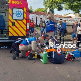 Fotos de Motociclista sofre parada cardíaca após acidente em Sarandi