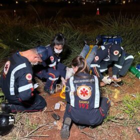 Fotos de Ao perder o controle da motocicleta, homem cai em ribanceira em Maringá