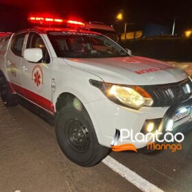 Fotos de Carro desgovernado prensa caminhoneiro contra carreta em Maringá, a vítima morreu na hora