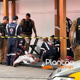 Fotos de Ex-presidiário é baleado após reconhecer, atacar e agredir Policial Penal em Maringá