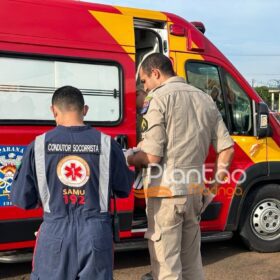 Fotos de Garçom é intubado após cair de caminhão enquanto pegava rabeira em Maringá