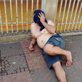 Fotos de Homem é brutalmente agredido com pedradas na cabeça em Maringá