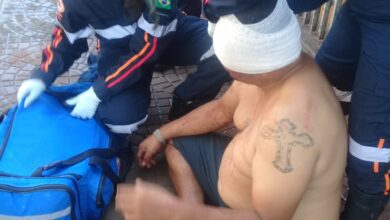 Fotos de Homem é brutalmente agredido com pedradas na cabeça em Maringá