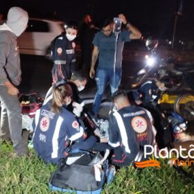 Fotos de Homem é intubado após ser atropelado por moto em Maringá