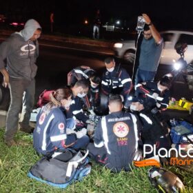 Fotos de Homem é intubado após ser atropelado por moto em Maringá