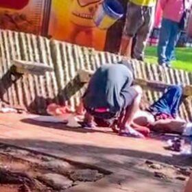 Fotos de Homem é intubado após ser esfaqueado no centro de Maringá