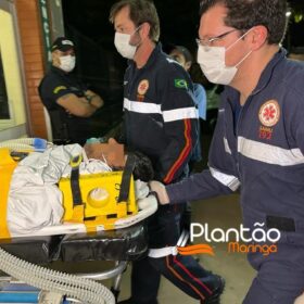 Fotos de Homem é intubado e socorrido em estado grave após ser atingido por disparos de arma de fogo
