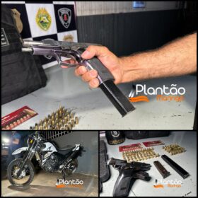 Homem é preso com pistola 9mm após perseguição em Maringá Foto 1 Fotos de Homem é preso com pistola 9mm após perseguição em Maringá