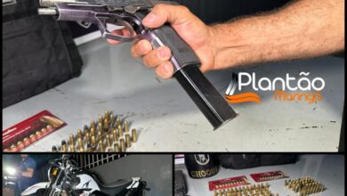 Fotos de Homem é preso com pistola 9mm após perseguição em Maringá