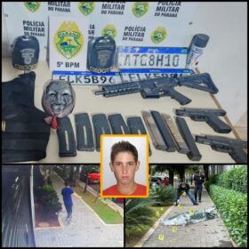 Fotos de Identificado trio preso suspeito de matar homem com tiros de fuzil em Maringá