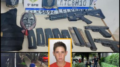 Fotos de Identificado trio preso suspeito de matar homem com tiros de fuzil em Maringá
