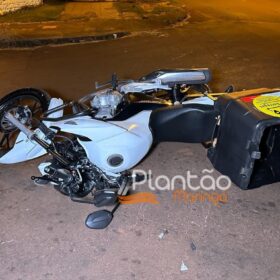 Carro invade preferencial e causa grave acidente em Maringá Foto 1 Fotos de Carro invade preferencial e causa grave acidente em Maringá