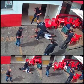 Câmera registra momento em que homem é preso com pistola em posto de combustível em Maringá Foto 1 Fotos de Câmera registra momento em que homem é preso com pistola em posto de combustível em Maringá