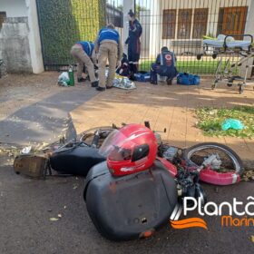 Fotos de Motociclista é intubado após acidente envolvendo três veículos em Maringá