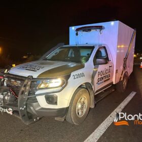 Fotos de Motociclista e pedestre morrem após acidente na rodovia BR-376, em Sarandi