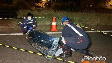 Fotos de Motociclista e pedestre morrem após acidente na rodovia BR-376, em Sarandi