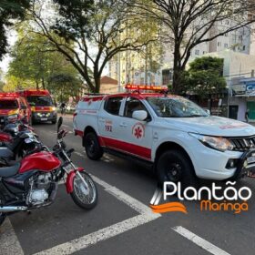 Fotos de Operário fica soterrado após barranco desmoronar em obra em Maringá 