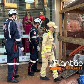 Fotos de Operário fica soterrado após barranco desmoronar em obra em Maringá 