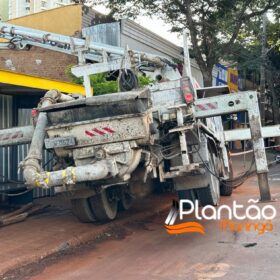 Fotos de Operário fica soterrado após barranco desmoronar em obra em Maringá 