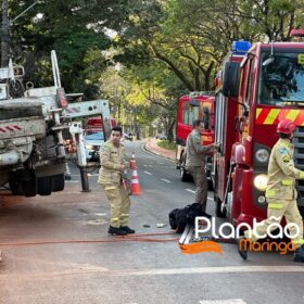 Fotos de Operário fica soterrado após barranco desmoronar em obra em Maringá 