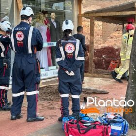 Fotos de Operário fica soterrado após barranco desmoronar em obra em Maringá 